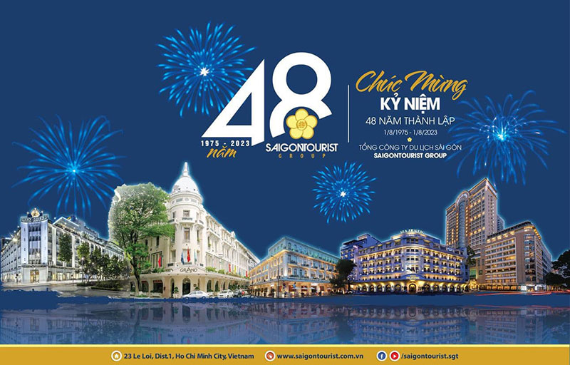Thư chúc mừng của Lãnh đạo Tổng công ty Du lịch Sài Gòn nhân kỷ niệm 48 năm ngày thành lập (01/8/1975 - 01/8/2023)